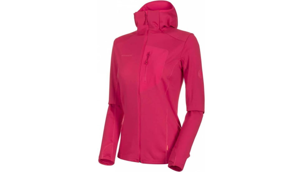 Mammut Aconcagua Light Midlayer Hooded Jacket - Womens, Dragon Fruit, Large, 1014-00701-3547-115