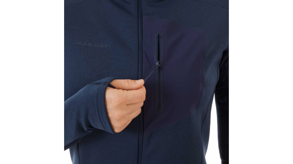 Mammut Aconcagua Light ML Hooded Jacket, Peacoat Melange, M, 1014-00700-50126-114