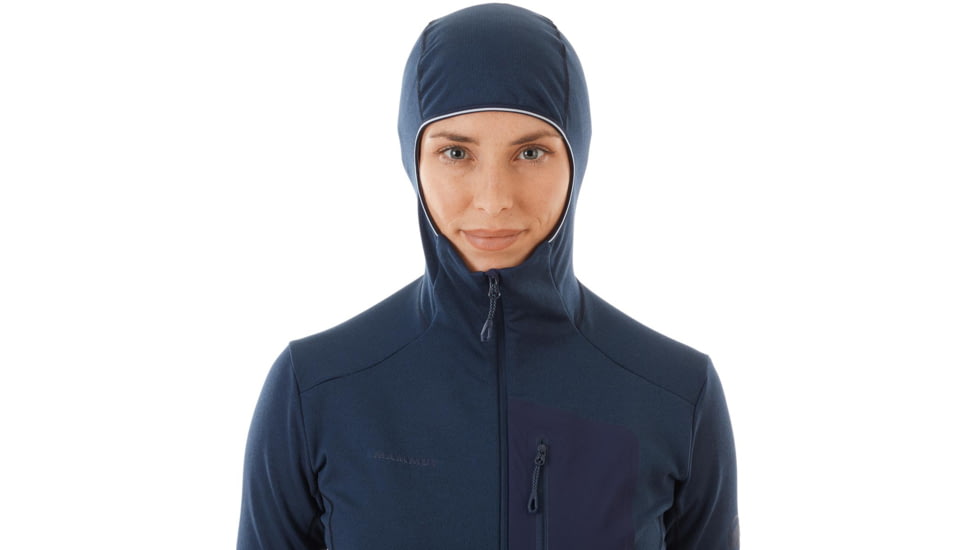 Mammut Aconcagua Light ML Hooded Jacket, Peacoat Melange, M, 1014-00700-50126-114
