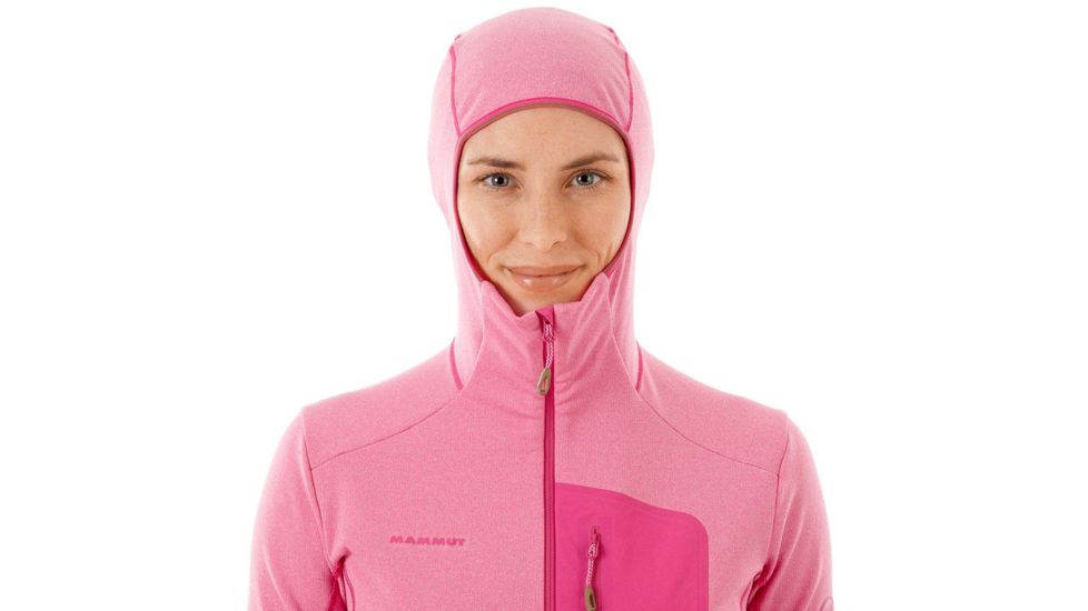 Mammut Aconcagua Light ML Hooded Jacket - Womens, Pink Melange, Small, 1014-00700-6346-113