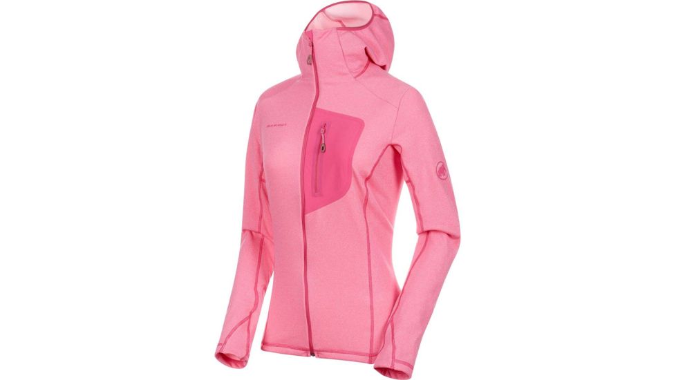 Mammut Aconcagua Light Midlayer Hooded Jacket - Women's, Pink Melange, Small, 1014-00700-6346-113