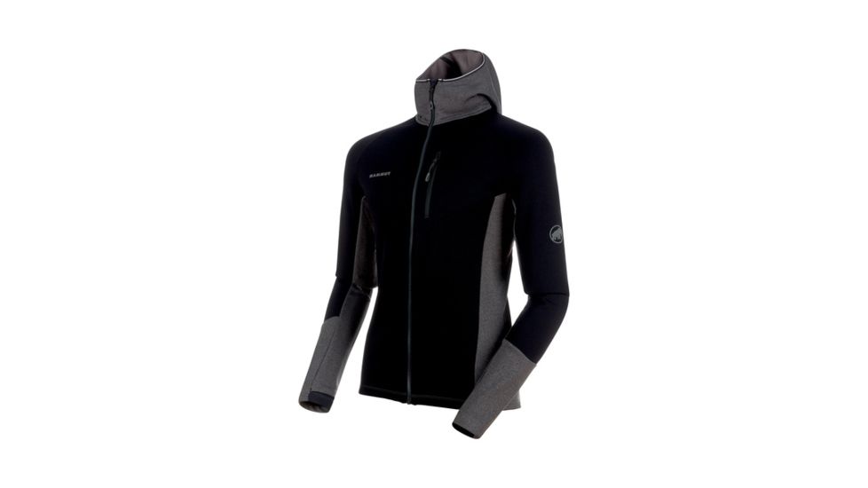Mammut Aconcagua Pro Hooded Midlayer Jacket - Mens, Black-Black Melange, S, 1014-00310-00205-113