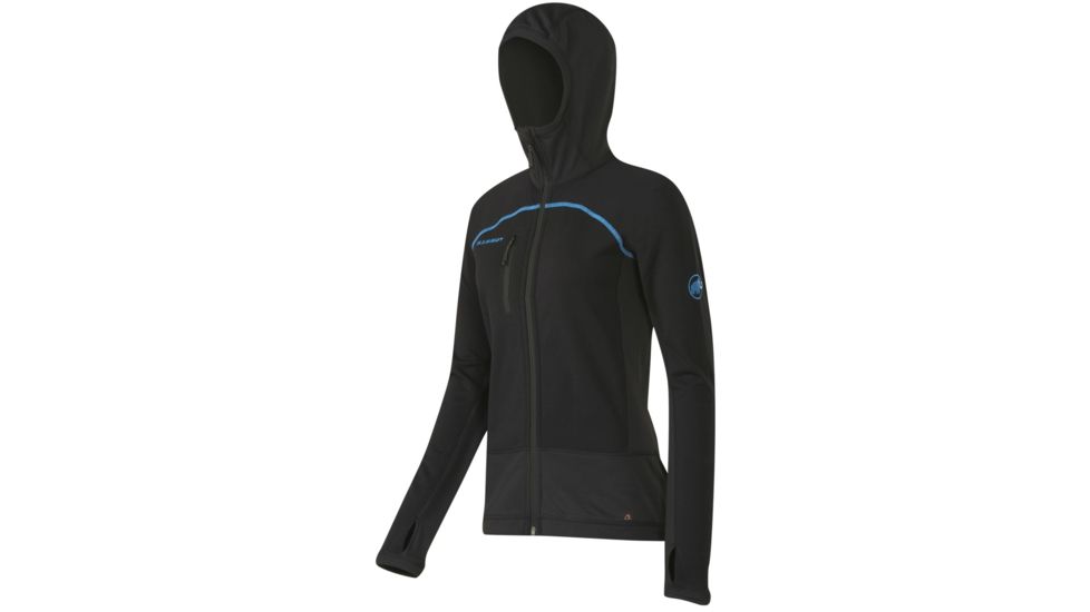 Mammut Aconcagua Pro ML Hooded Jacket - Womens-Black/Lake-Small