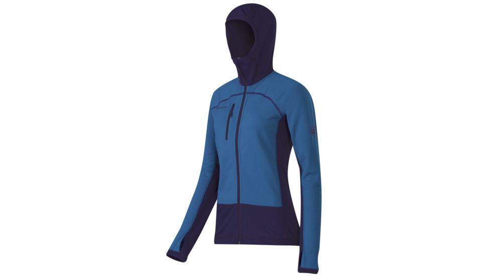 Mammut Aconcagua Pro ML Hooded Jacket - Womens-Dark Cyan/Dark Indigo-Large