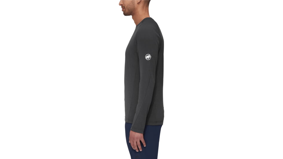Mammut Aegility FL Longsleeve Top - Mens, Phantom Melange/White, Large, 1016-00800-00593-115