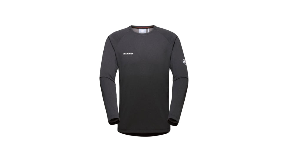 Mammut Aegility FL Longsleeve Top - Mens, Phantom Melange/White, Large, 1016-00800-00593-115