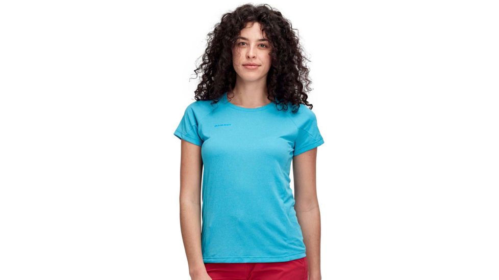 Mammut Aegility T-Shirt - Womens, Ocean Melange, Extra Small, 1017-02000-50318-112