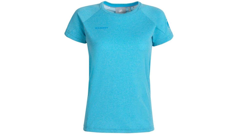 Mammut Aegility T-Shirt - Womens, Ocean Melange, Extra Small, 1017-02000-50318-112