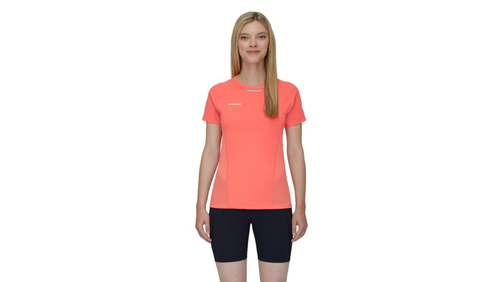 Mammut Aenergy FL T-Shirts - Womens, Salmon, Large, 1017-05020-3745-115