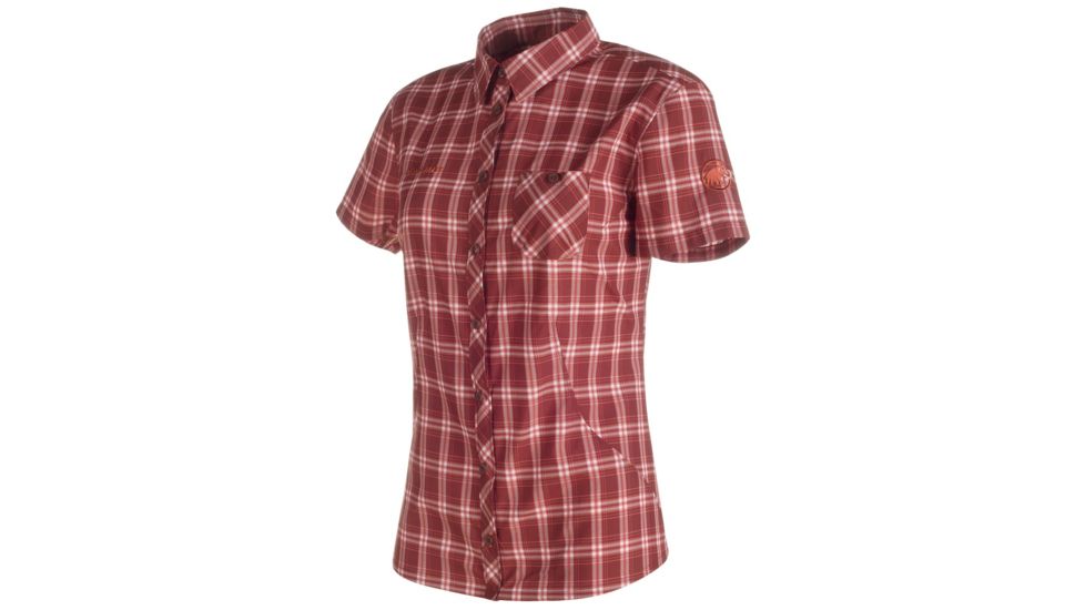 Mammut Alessandria Shirt - Women's-Maroon/Barberry-Large