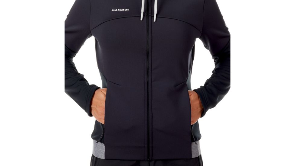 Mammut Alnasca Hooded Midlayer Jacket - Womens, Black-Atoll, M, 1014-00370-00216-114