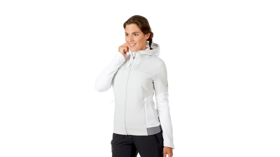 Mammut Alnasca Hooded Midlayer Jacket - Womens, Marble-White-White, XS, 1014-00370-00198-112