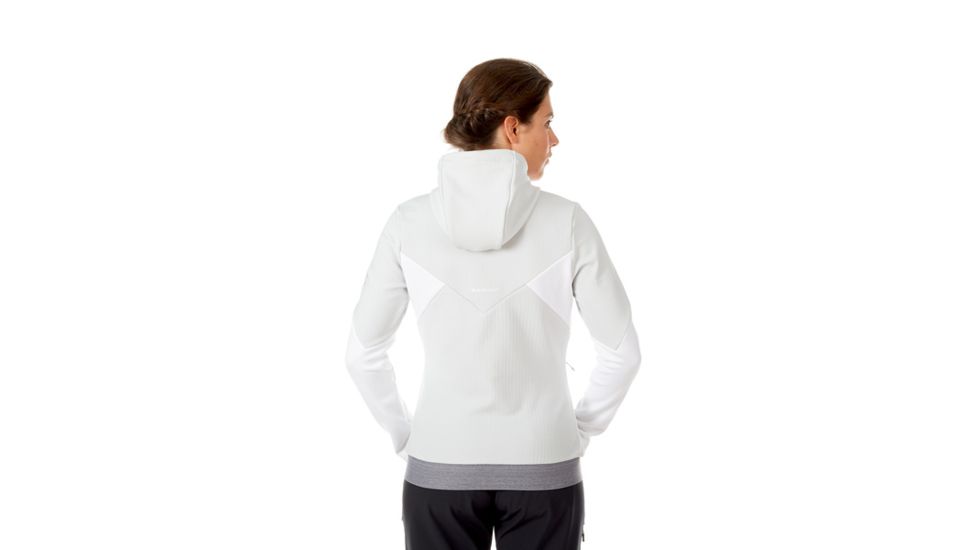 Mammut Alnasca Hooded Midlayer Jacket - Womens, Marble-White-White, XS, 1014-00370-00198-112