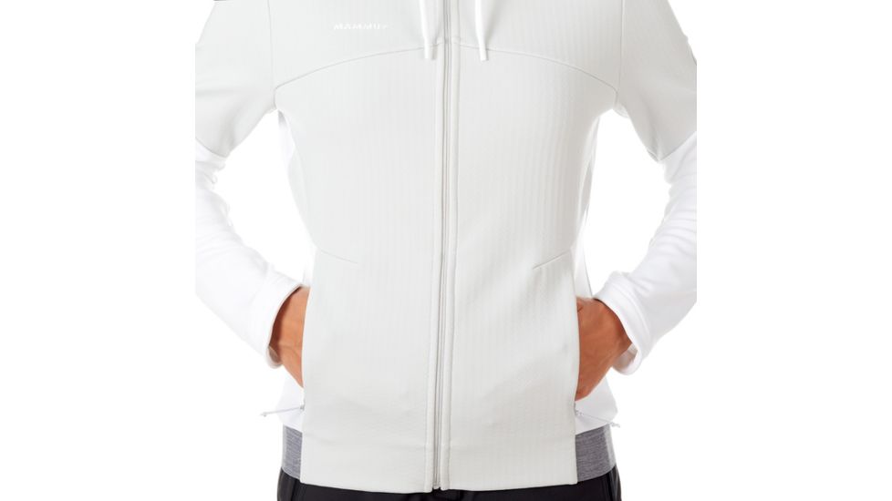 Mammut Alnasca Hooded Midlayer Jacket - Womens, Marble-White-White, XS, 1014-00370-00198-112