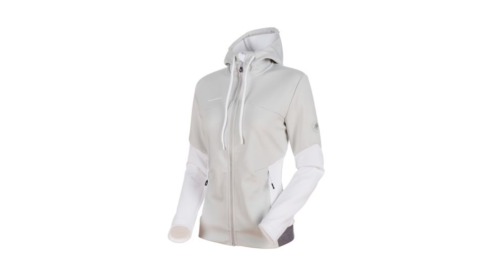 Mammut Alnasca Hooded Midlayer Jacket - Womens, Marble-White-White, XS, 1014-00370-00198-112