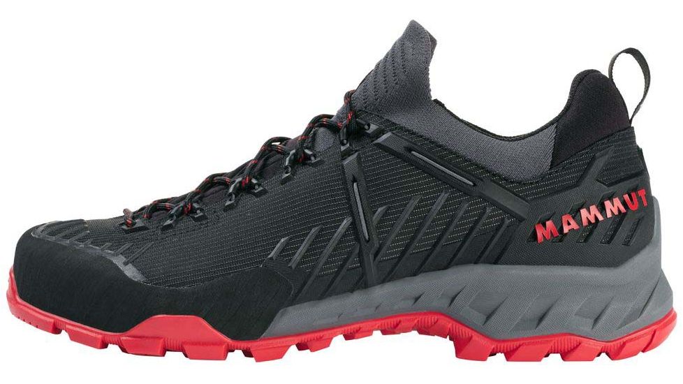 Mammut Alnasca Knit II Low Approach Shoes - Mens, Black/Spicy, 11 US, 3020-06270-00448-1100