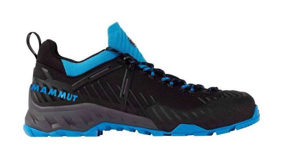 Mammut Alnasca Knit II Low Approach Shoes - Womens, Black/Dark Ocean, 7.5 US, 3020-06280-00469-1060