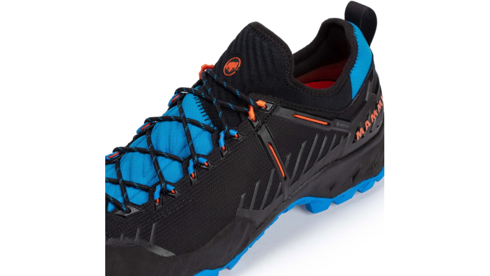 Mammut Alnasca Knit II Low GTX Approach Shoes - Mens, Black/Tarn, US 12, 3020-06250-00523-1110
