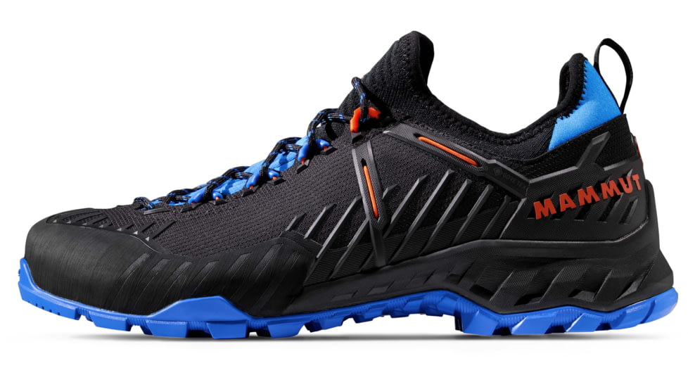 Mammut Alnasca Knit II Low GTX Approach Shoes - Men's, Black/Tarn, US 12, 3020-06250-00523-1110
