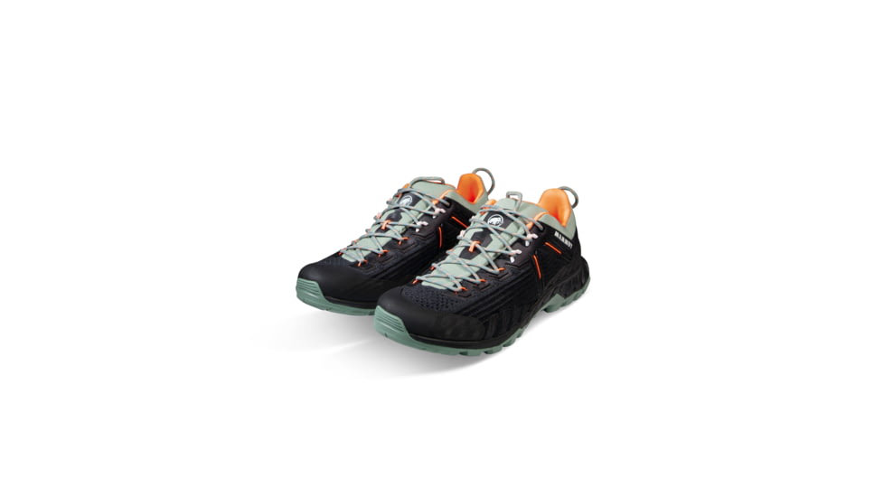 Mammut Alnasca Knit III Low Approach Shoes - Womens, Black-Jade, US 8, 3020-06530-9232-1065