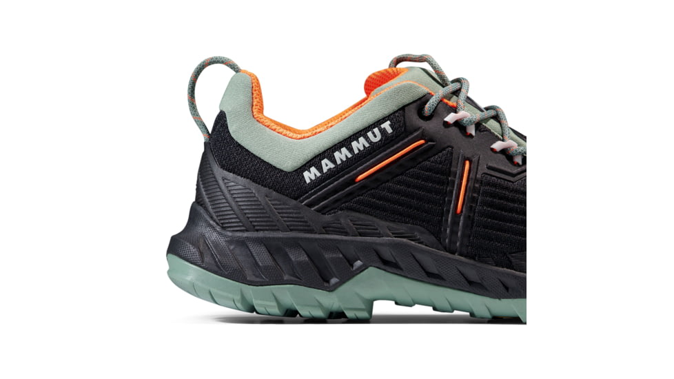 Mammut Alnasca Knit III Low Approach Shoes - Womens, Black-Jade, US 8, 3020-06530-9232-1065