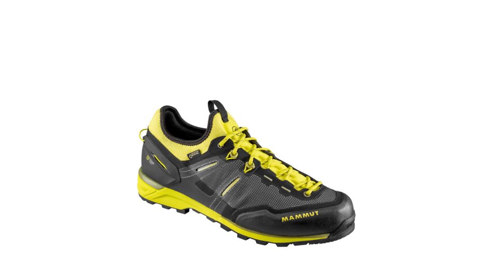 Demo, Mammut Men's Alnasca Knit Low GTX MUSTER Boots, Black - Citron, 9.5, 302006071001821000-DEMO