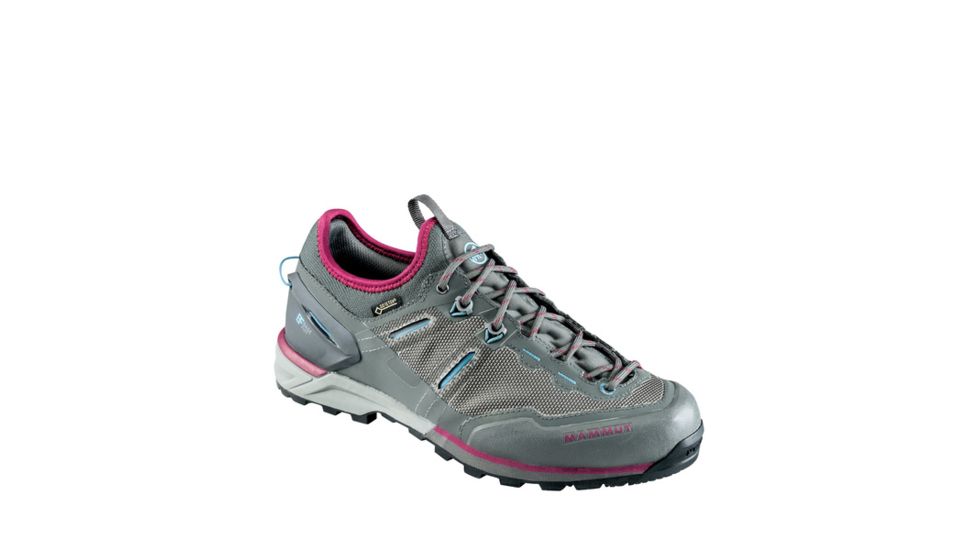 Demo, Mammut Women's Alnasca Knit Low GTX MUSTER Boots, Graphite - Beet, 7, 302006081002081000-DEMO