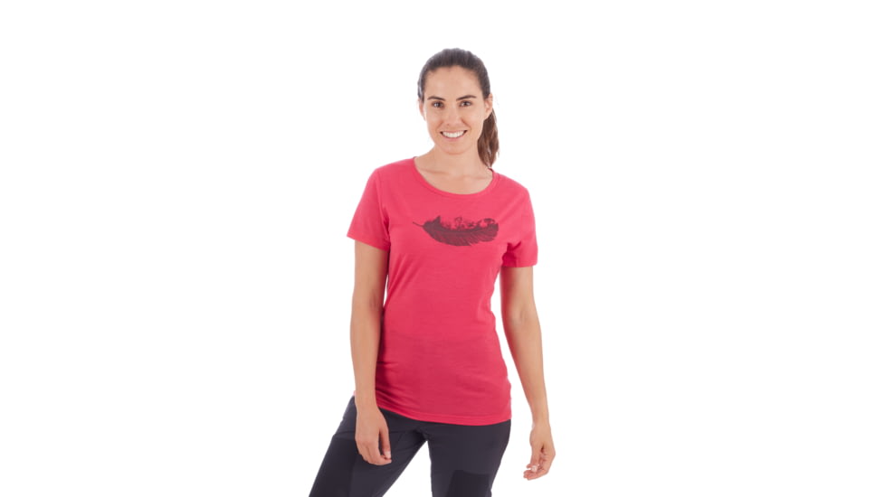 Mammut Alnasca T-Shirt - Womens, Dragon Fruit, Large, 1017-00082-3547-115
