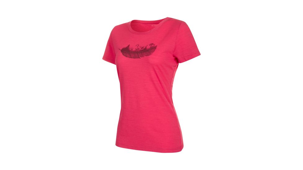 Mammut Alnasca T-Shirt - Womens, Dragon Fruit, Large, 1017-00082-3547-115