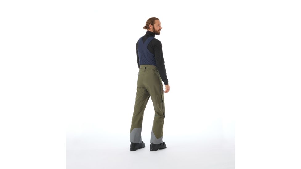 Mammut Alvier Hardshell Bib Pants - Mens, Iguana/Peacoat, 28, 1020-12310-40098-44-10