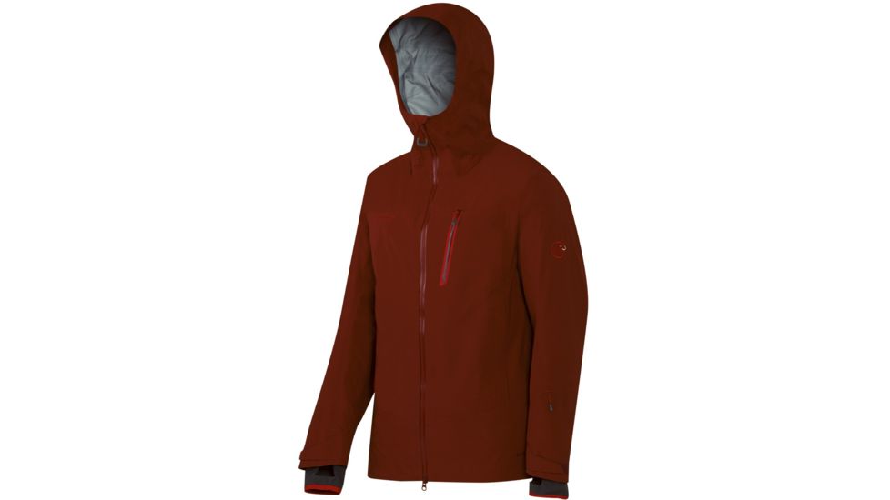 Mammut Alvier HS Hooded Jacket - Men's, Maroon, Small, 338489