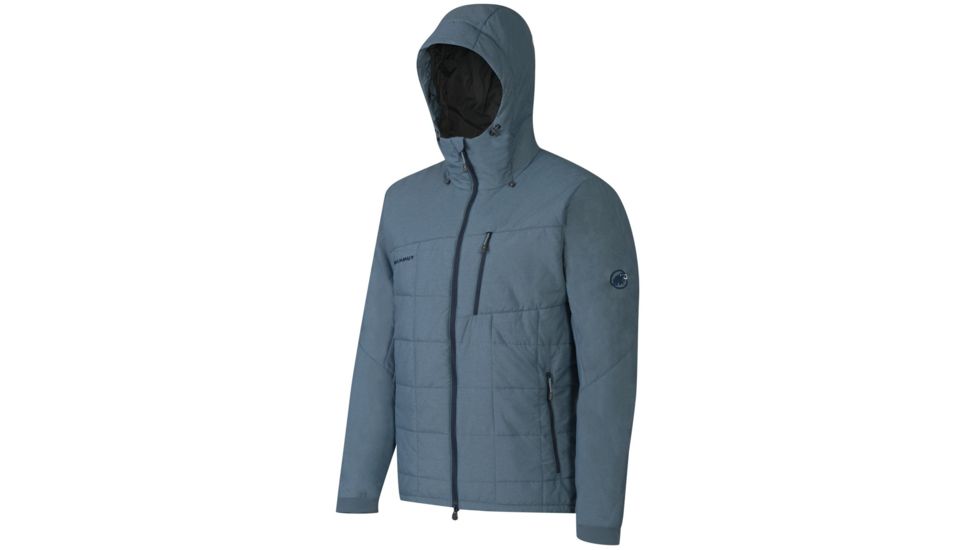 Mammut Alvier IS Hooded Jacket - Mens-Chill Melange-Large
