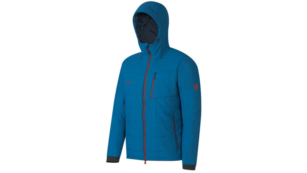 Alvier IN Hooded Jacket - Mens-Dark Cyan Melange-XX-Large
