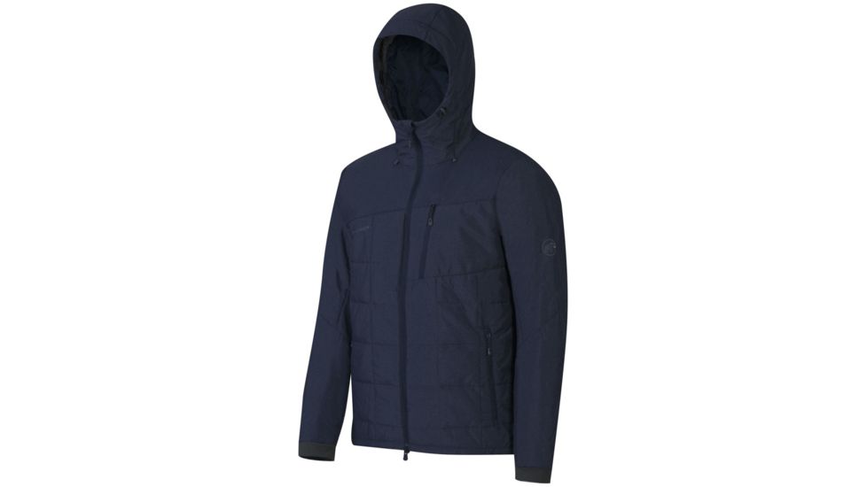 Mammut Alvier IS Hooded Jacket - Mens-Marine Melange-Small