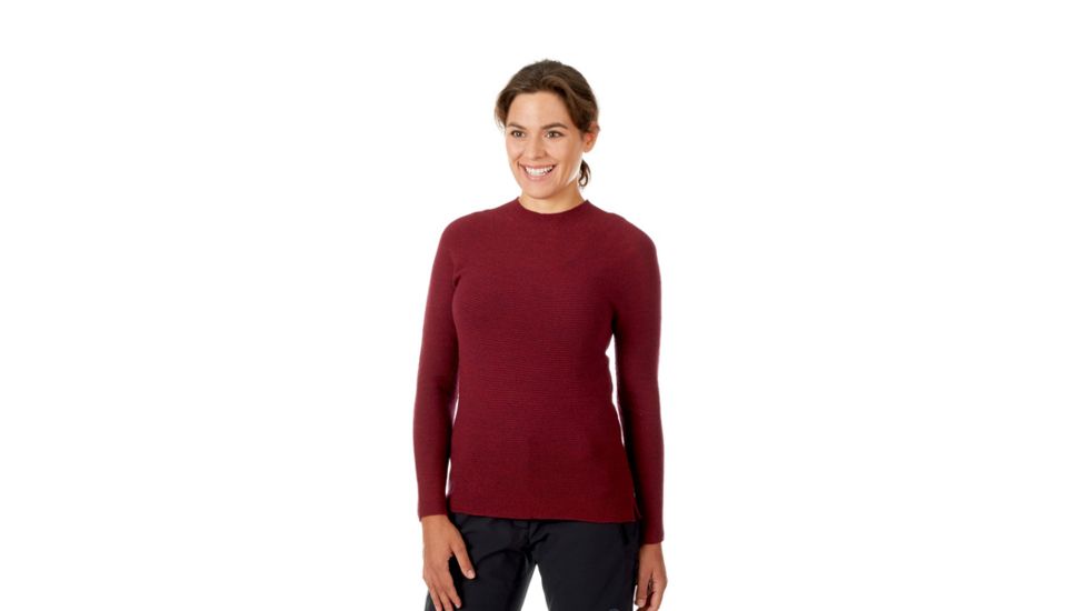 Demo, Mammut Alvra Midlayer Pullover - Women's, Small, Beet Melange, 1014-00270-3494-113