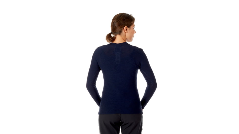 Mammut Alvra Midlayer Pullover - Women's, Extra Small, Marine Melange, 1014-00270-5784-112
