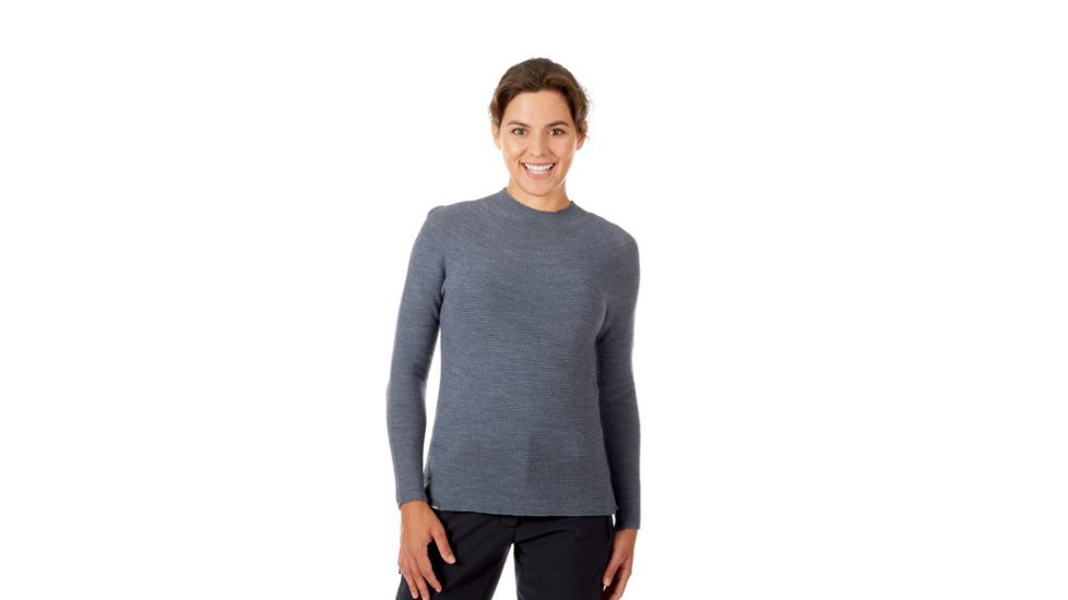 Mammut Alvra Midlayer Pullover - Women's, 2XS, Titanium Melange, 1014-00270-0998-111