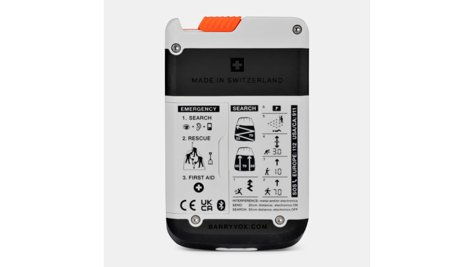 Mammut Barryvox 2 Transceiver, White, One Size, 2620-00370-0243-1