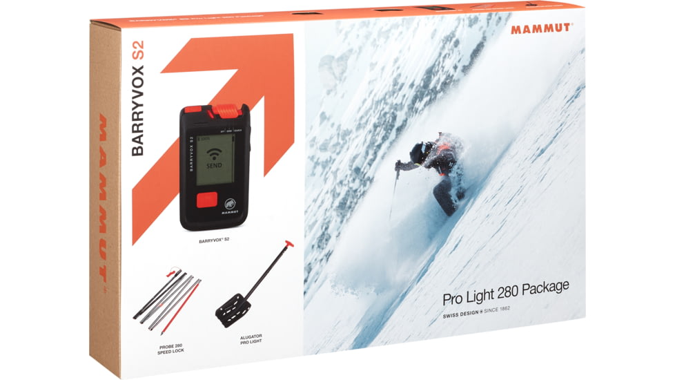 Mammut Barryvox S2 Pro Light 280 Package Transceiver, Black, One Size, 2620-00360-0001-1