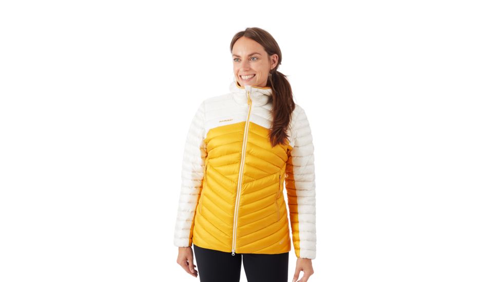 Mammut Broad Peak Hooded Down Insulated Jacket - Womens, Golden/Bright White, Medium, 1013-00350-1247-114