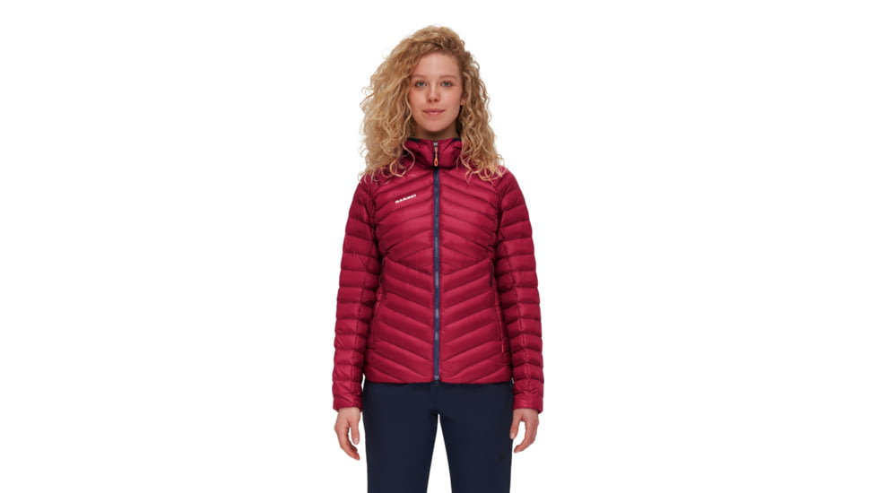 Mammut Broad Peak IN Hooded Jacket - Womens, Blood Red/Marine, Small, 1013-02970-3719-113