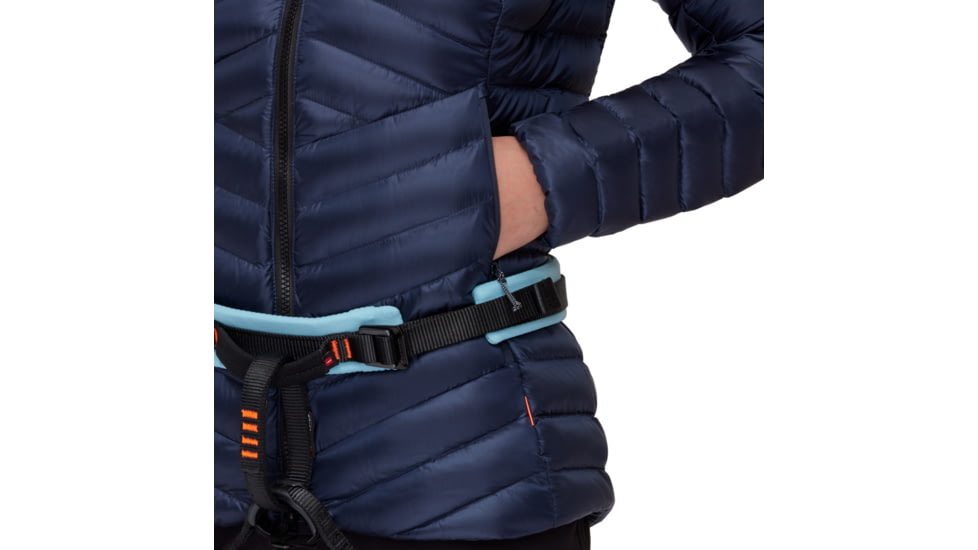 Mammut Broad Peak IN Hooded Jacket - Womens, Marine/Black, Large, 1013-02970-5975-115