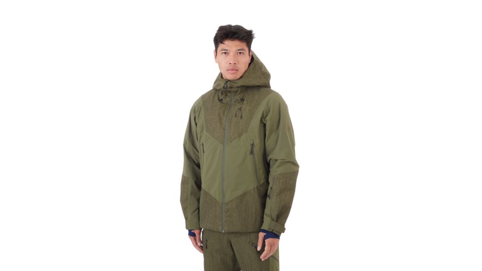 Mammut Cambrena Hardshell Thermo Hooded Jacket - Mens, Iguana, Medium, 1010-27240-4584-114