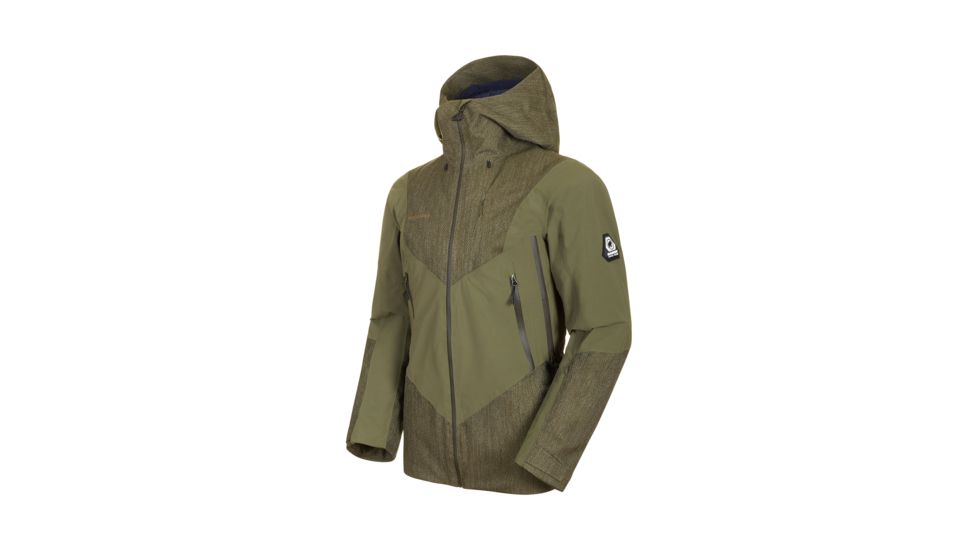 Mammut Cambrena Hardshell Thermo Hooded Jacket - Mens, Iguana, Small, 1010-27240-4584-113