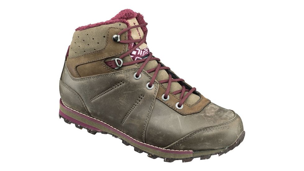 Mammut Chamuera Mid WP Hiking Boots - Women's, Dark Flint-Merlot, US 9, 3020-05850-7407-1075