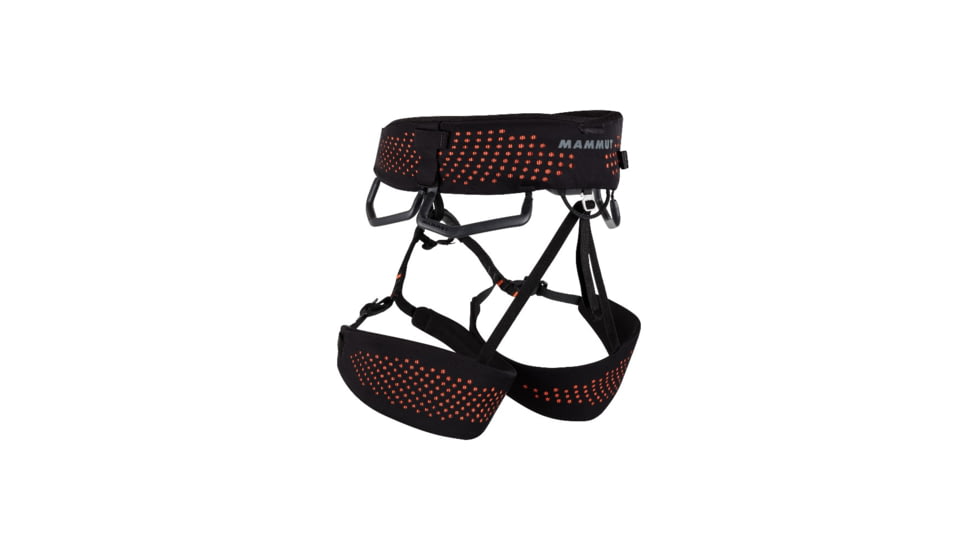 Mammut Comfort Fast Adjust Harness - Mens, Black Safety Orange, Small, 2020-00920-00430-111