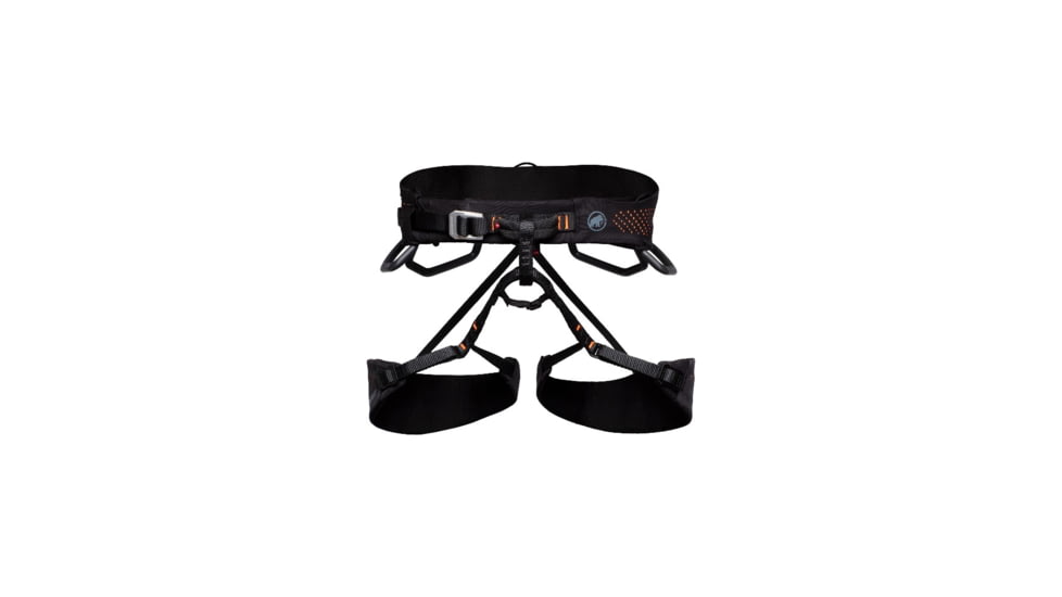 Mammut Comfort Fast Adjust Harness - Mens, Black Safety Orange, Small, 2020-00920-00430-111