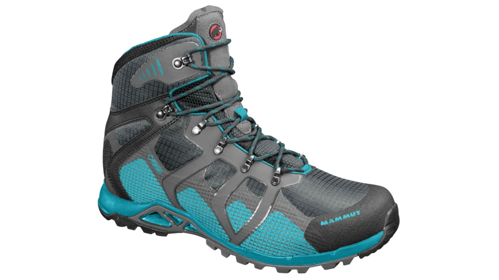Mammut Comfort High GTX SURROUND Hiking Boot - Womens -Graphite/Pacific-Medium-8 US
