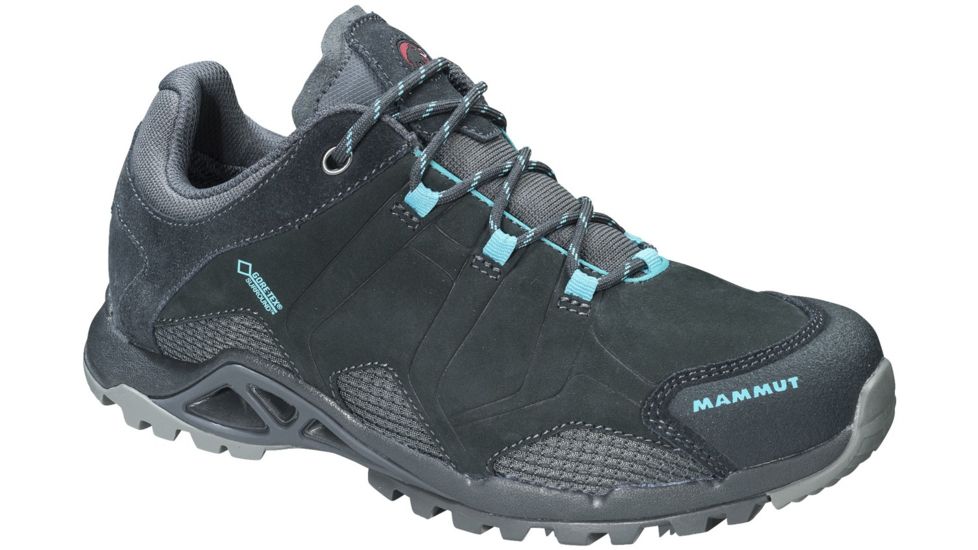 Mammut Comfort Tour Low GTX Hiking Shoe - Women's-Graphite/Light Pacific-Medium-9