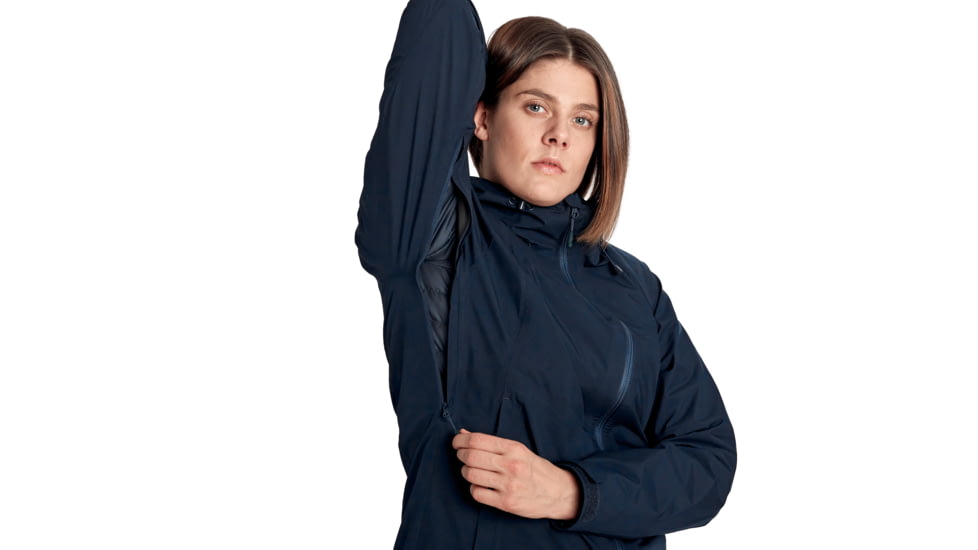 Mammut Convey 3 in 1 HS Hooded Jacket - Womens, Marine/Marine, Extra Small, 1010-26490-5791-112